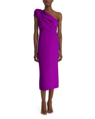 Safiyaa - Granalle One Shoulder Midi Dress