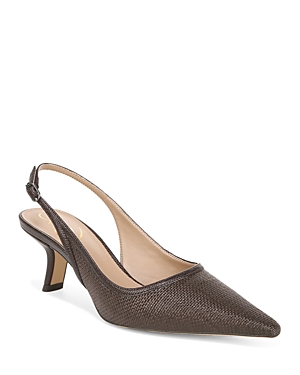 Sam Edelman Vienna Pointed Toe Heel Cuoio In Pinto Brown