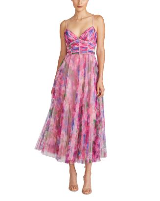 ML Monique Lhuillier Madison Tulle Midi Dress | Bloomingdale's Women