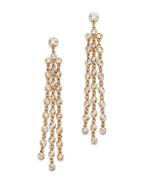 Bloomingdale's Diamond Triple Chain Drop Earrings in 14K Yellow Gold, 1.40 ct. t.w.