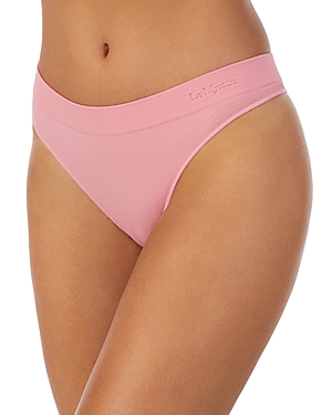 Shop Le Mystere Seamless Comfort Thong In Coral Sand