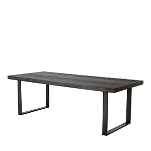 Shop Eichholtz Melchior 90.55 Dining Table In Charcoal
