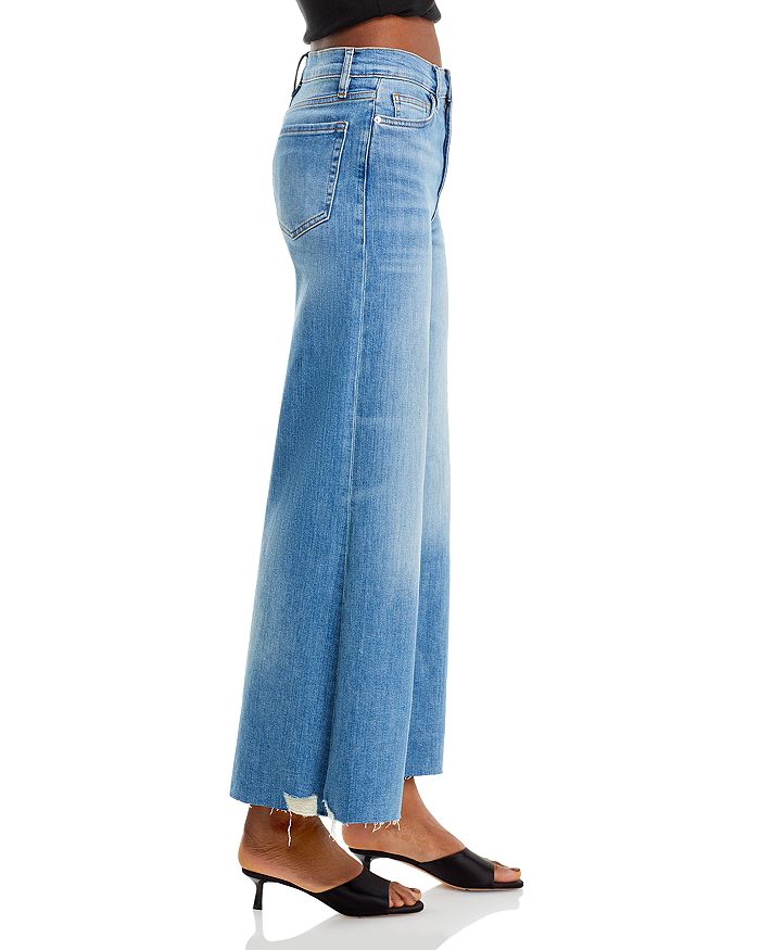 Frame Le Palazzo Belted High-rise Wide-leg Jeans In Wavey Mode