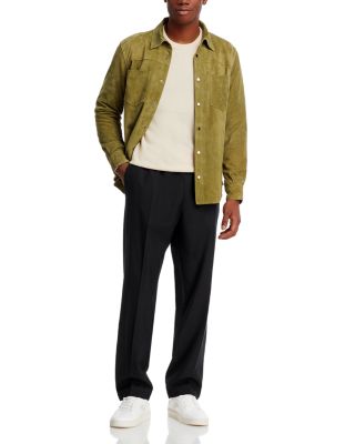 Leather Shirt Jacket