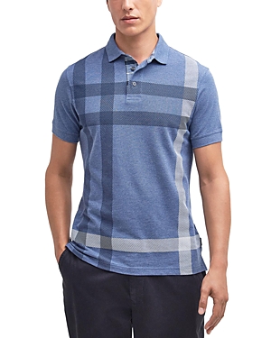 Shop Barbour Blaine Polo Shirt In Chambray