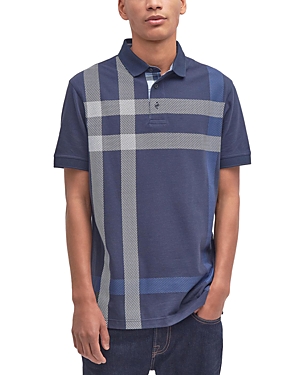 Shop Barbour Blaine Polo Shirt In Navy