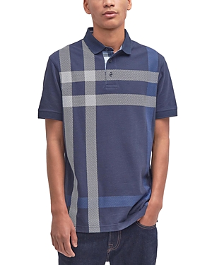Barbour Blaine Tartan Polo In Navy