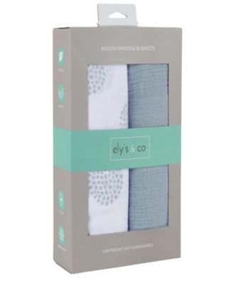 Unisex Cotton Muslin Swaddle Blanket 2 Pack - Baby