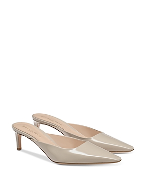 Gianvito Rossi Women's Lindsay 55 Leather Mules In Mousse