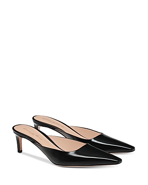 Gianvito Rossi Women's Lindsay 55 Leather Mules In Black