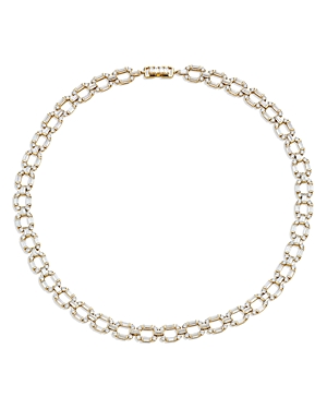Shop Nadri Gwen Cubic Zirconia Link Collar Necklace, 16 In Gold