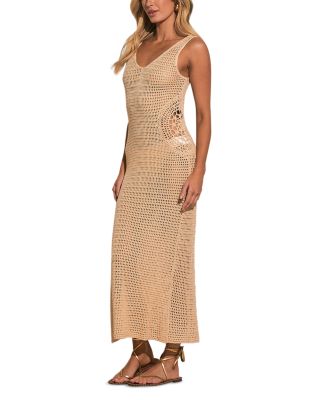 Maxi Crochet Tank Swim Cover Up Dress