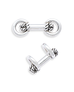 Shop Jan Leslie Sterling Silver Rope Knot Horseshoe Cufflinks