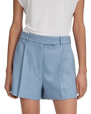 Shop Reiss June Tailored Shorts In Blue