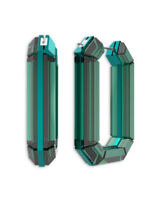 Lucent Crystal Hoop Earrings