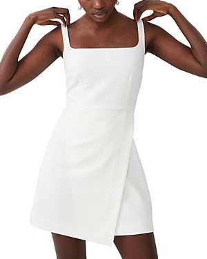 French Connection Whisper Sleeveless Mini Dress In Summer White