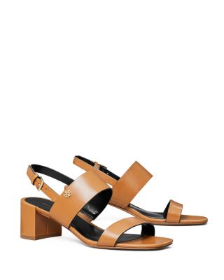 Tory Burch - Women's Leather Block Heel Sandals