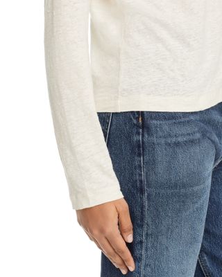 Stretch Linen V Neck Cardigan