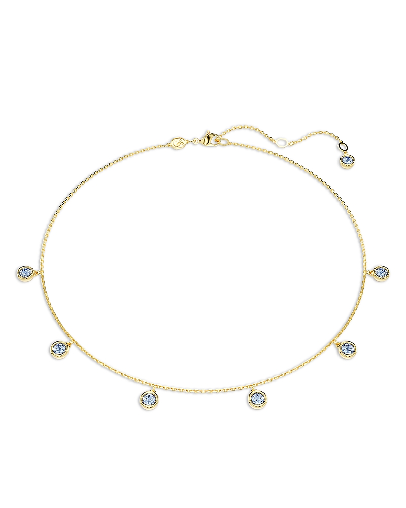 Swarovski Women's Imber Goldtone & Bezel-set Crystal Necklace In Blue/gold