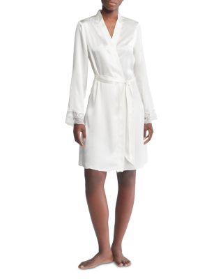 Calvin Klein - Silk Lace Trim Robe