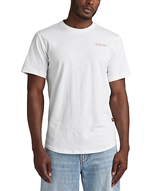 G-star Raw Lash Back Graphic Tee In White