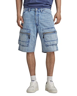 Shop G-star Raw Denim Loose Fit Cargo Shorts In Sun Faded