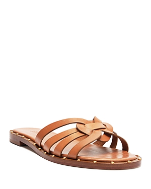 Shop Schutz Women's Phoenix Flat Sandals In Brown