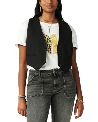 ba & sh Jessy Cropped Wool Vest