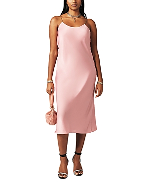 Shop Ba&sh Ba & Sh Cleo Slip Midi Dress In Old Pink