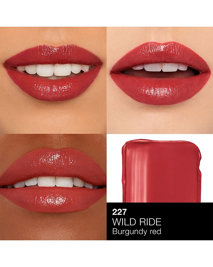 Shop Nars Afterglow Sensual Shine Lipstick In Wild Ride (burgundy Red)