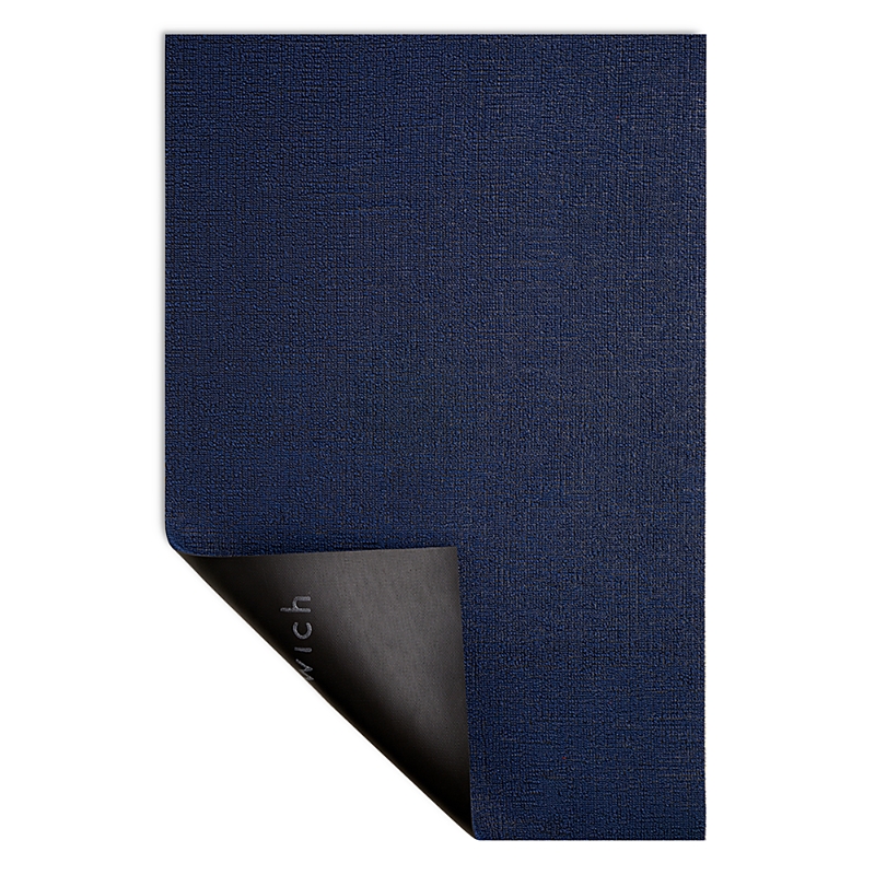 Chilewich Solid Indoor/outdoor Shag Mat, 3' X 5' In Indigo