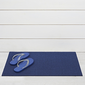 Chilewich Solid Shag Doormat, 18 X 28 In Indigo