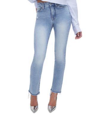 Good American - Good Legs High Rise Ankle Straight Jeans in Indigo