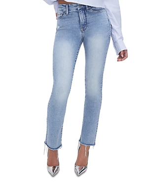 Good Legs High Rise Ankle Straight Jeans in Indigo