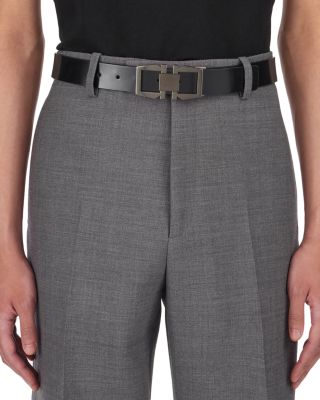 Men's Double Gancini Reversible Leather Belt