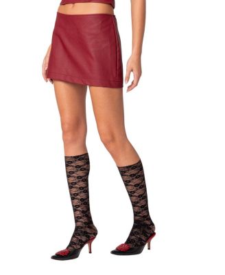 Aster Faux Leather Mini Skirt