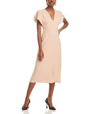 BOSS - Dawinga Flutter Sleeve Midi Dress