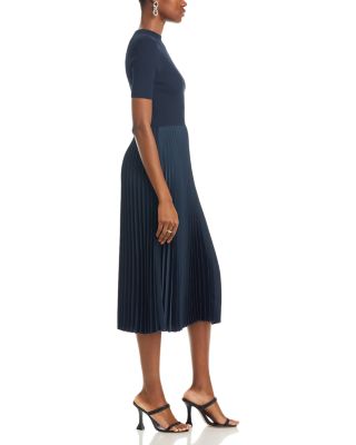 boss fadrid pleated midi dress BOSS Fadrid Pleated Midi Dress