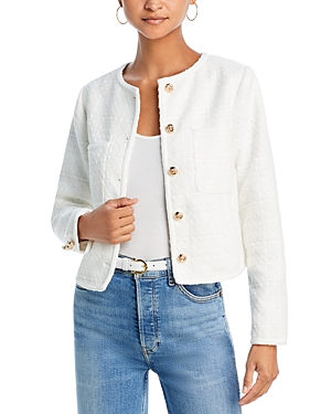 Aqua Tweed Jacket - 100% Exclusive In White