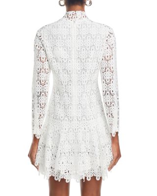 Joy Lace Mock Neck Mini Dress