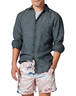 Shop Rodd & Gunn Coromandel Linen Shirt In Ash