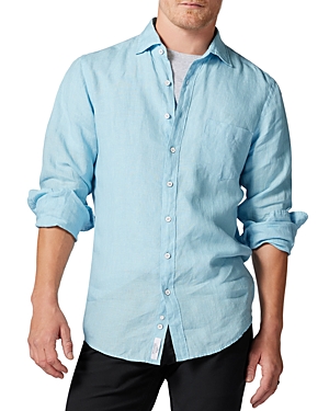 Rodd & Gunn Coromandel Linen Shirt In Blue