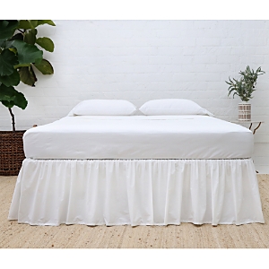 Pom Pom At Home Gathered Bed Skirt, Twin In White