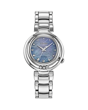 Shop Citizen Classic Arcly Watch, 29.8mm In Blue/silver