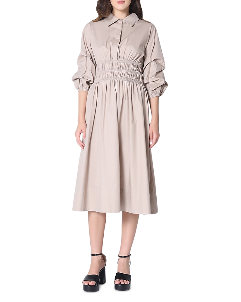 GRACIA PUFF SLEEVE SHIRT WAIST DRESS