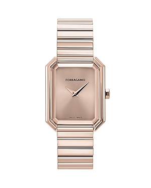Shop Ferragamo Crystal Watch, 27mm X 34mm In Pink