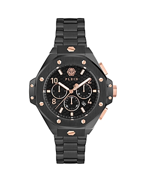 Philipp Plein Plein Chrono Royal Bracelet Watch In Black