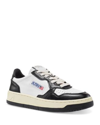 スニーカー Autry Medalist Low Low-Top Leather Sneakers Autry Medalist Low Sneakers In White Leather