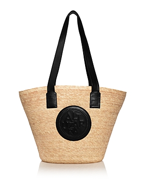 Shop Altuzarra Medallian Watermill Bag Small In Natural/black