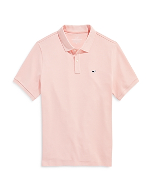 Shop Vineyard Vines Heritage Pique Polo Shirt In C407 Pink